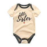 Little Sister Baby Bodysuit Cute Newborn Outfit for Girls Vêtements bébé